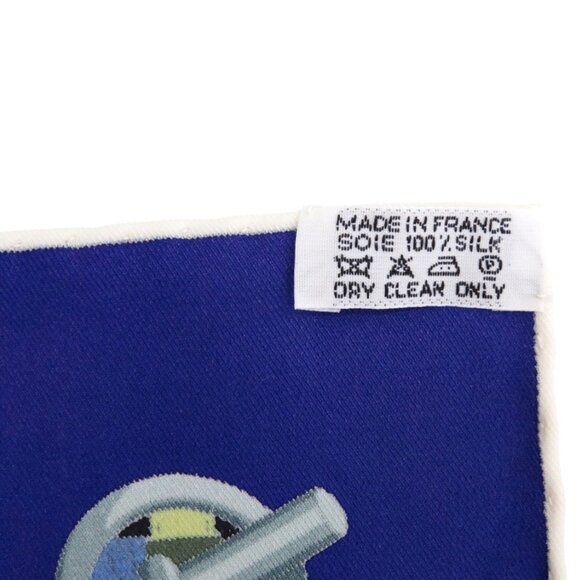 HERMES Authentic Black Silk Scarf - Picture 4 of 4